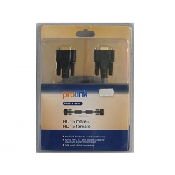 TT001S-0500 Cable 15 PIN MALE - 15 PIN FEMALE - 5m