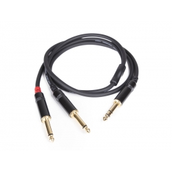 Master Audio CY610/1 Cable 2 x Jack Mono - Jack Stereo 1m