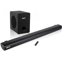 Akai ASB-7WSW Soundbar and Subwoofer with Bluetooth, USB, Aux-In, optical and FM