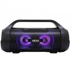 Akai ABTS-50 Water resistant portable Bluetooth speaker with TWS, USB, SD...
