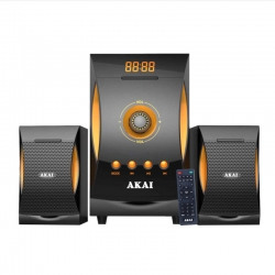 Akai SS032A-3515 Multimedia 2.1 speakers with Bluetooth, USB, SD and radio –...